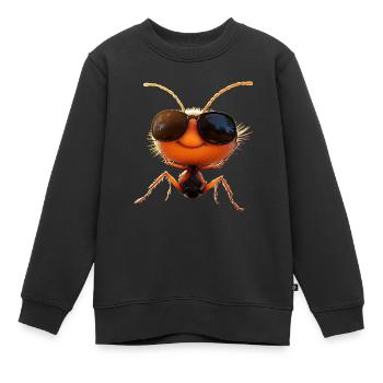 fourmi fourmi de forêt fourmi de feu insecte fourmis mignonnes - Sweat Premium enfant bio - noir - Devant - AI Model Kid Female (0cm)