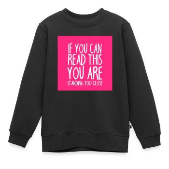 Mundschutz lustig Spruch - lustige Sprüche - Kinder Premium Organic Sweatshirt - Schwarz - Vorne - AI Model Kid Female (0cm)