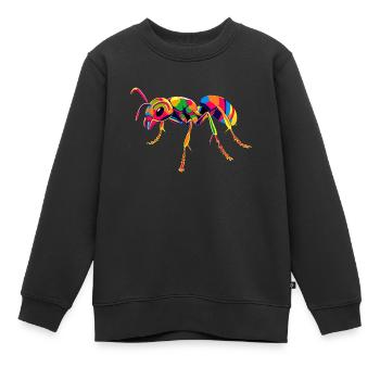 fourmi fourmi de forêt fourmi de feu insecte fourmis mignonnes - Sweat Premium enfant bio - noir - Devant - AI Model Kid Female (0cm)