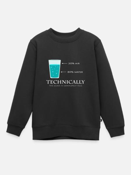 science - Sweat Premium enfant bio - noir