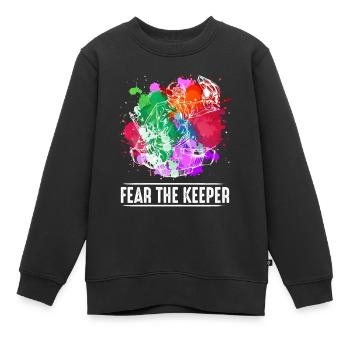 Eishockey - Kinder Premium Organic Sweatshirt - Schwarz - Vorne - AI Model Kid Female (0cm)