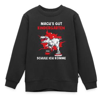 Einschulung Schulkind Erstklässler Schulbeginn - Kinder Premium Organic Sweatshirt - Schwarz - Vorne - AI Model Kid Female (0cm)