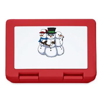 Cool Snowmans Coole Schneemänner - Brotdose - Rot - Vorne