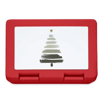 Arbre de Noël - Boîte à goûter - rouge - Devant