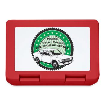 Italienische Sport Coupè - Brotdose - Rot - Vorne