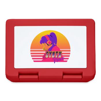 Synthwave Girl - Lunchbox - red - Front