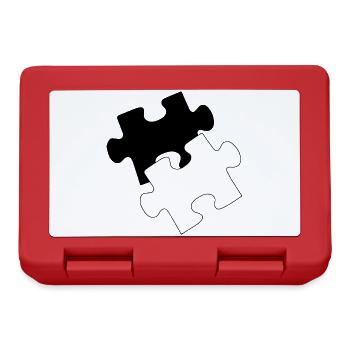 Puzzle - Brotdose - Rot - Vorne