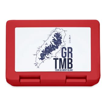 Tour du Mont Blanc GR TMB Trek Randonnée Alpes - Boîte à goûter - rouge - Devant