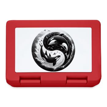 Yin and Yang Orca - Lunchbox - red - Front