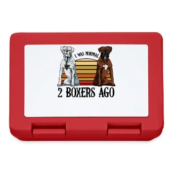 boxeur - Boîte à goûter - rouge - Devant