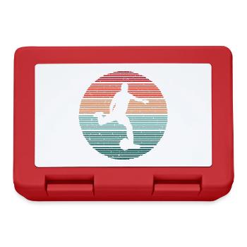 Fußballer Vintage Fußballtrainer Fußballspieler - Brotdose - Rot - Vorne