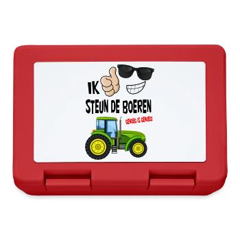 farmers protest with enough is enough for the farmers - Lunchbox - red - Front