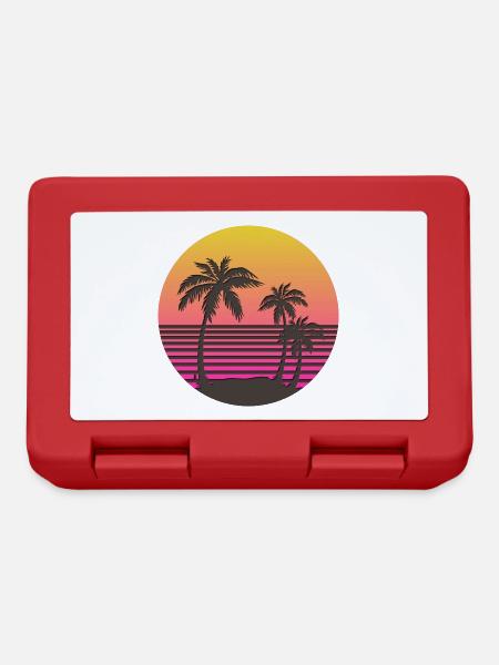 Synthwave Sun and Palms - Brotdose - Rot
