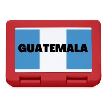 Guatemala in guatemaltekischen Flaggenfarben - Brotdose - Rot - Vorne