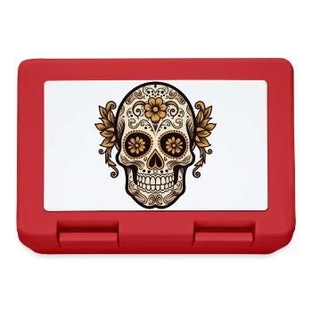 Calavera Sugar Skull - Brotdose - Rot - Vorne