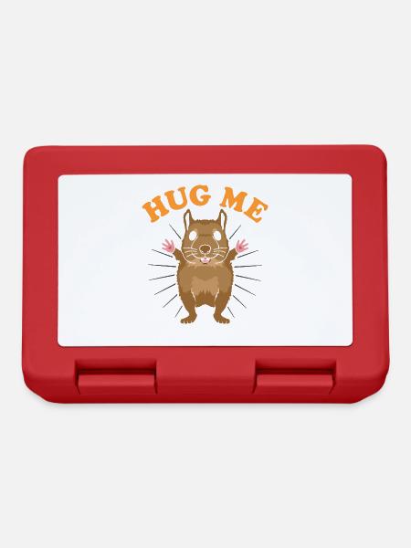 Hug Me Degu - Brotdose - Rot