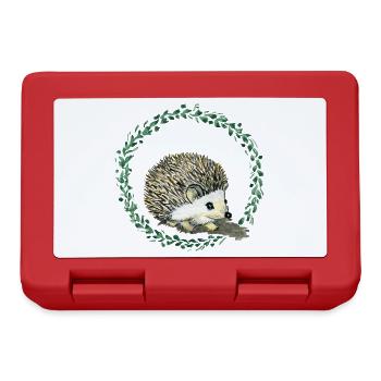 Hedgehog - Lunchbox - red - Front