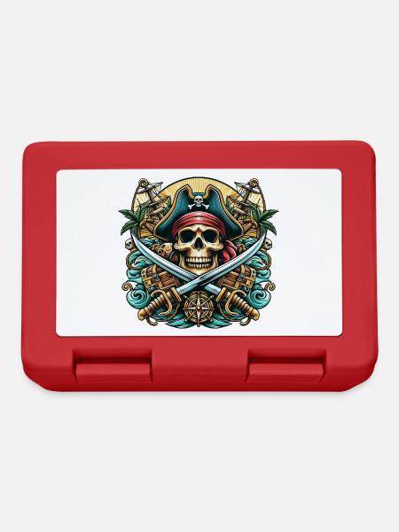 Pirate Logo - Boîte à goûter - rouge