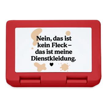 Das ist kein Fleck (schwarz & beige) - Brotdose - Rot - Vorne
