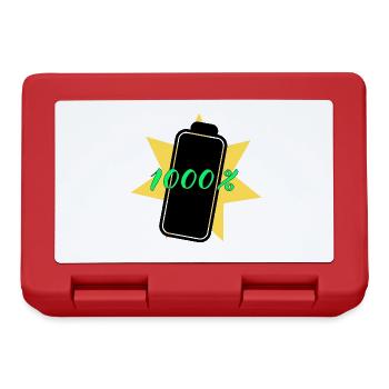 1000% Energie - Brotdose - Rot - Vorne