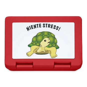 niente stress - Brotdose - Rot - Vorne