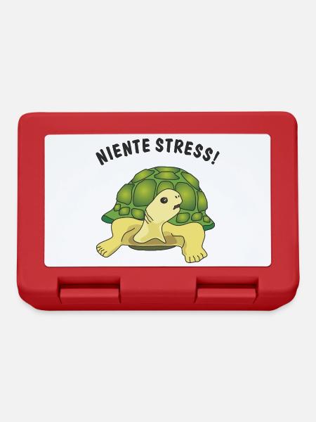 niente stress - Brotdose - Rot
