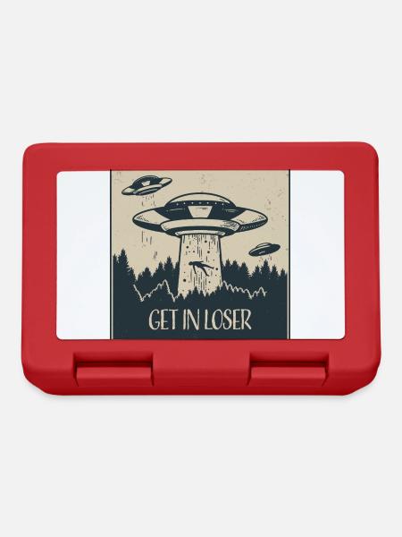 OVNI extraterrestre Drôle de cadeau spatial - Boîte à goûter - rouge