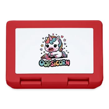Oopsicorn - Boîte à goûter - rouge - Devant