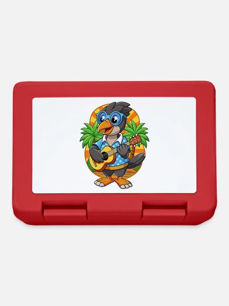 Lustige Elster Cartoon Sommer Strand Sonnenbrille - Brotdose - Rot