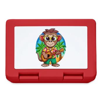 Lunettes de soleil de plage d’été de dessin animé de singe drôle - Boîte à goûter - rouge - Devant