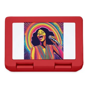 Motown-Sängerin - Brotdose - Rot - Vorne
