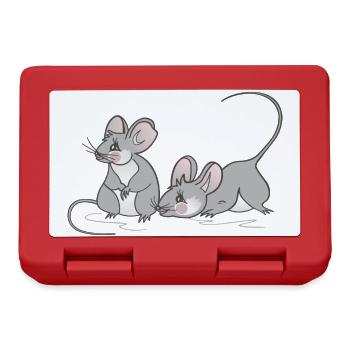 Mouse mouse children women birthday - Lunchbox - red - Front