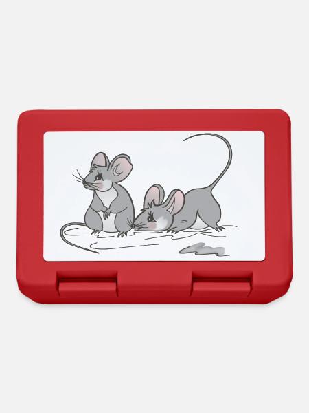 Cadeau souris - idée pour votre jolie souris - Boîte à goûter - rouge