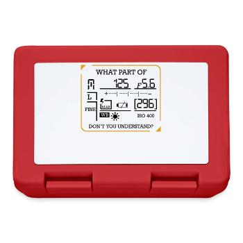 Photography Funny Sayings Photographers Gift - Lunchbox - red - Front