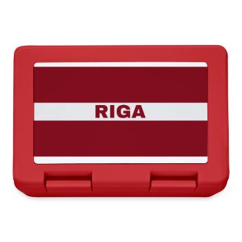 Riga en drapeau letton - Boîte à goûter - rouge - Devant