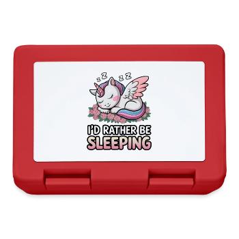 I'd Rather Be Sleeping - Lunchbox - red - Front