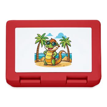 Anaconda Funny Cartoon Lunettes de soleil de plage d’été - Boîte à goûter - rouge - Devant