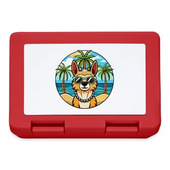 Peruanische Inka Orchidee Hunderasse Cartoon Sonnenbrille - Brotdose - Rot - Vorne