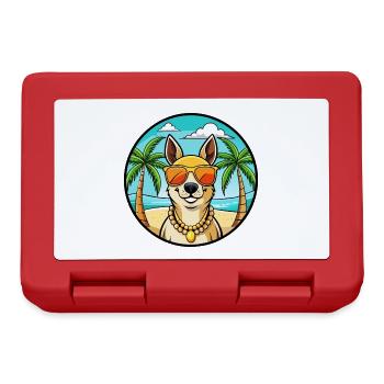 Peruanische Inka-Orchideen-Hunderasse Cartoon-Sonnenbrille - Brotdose - Rot - Vorne