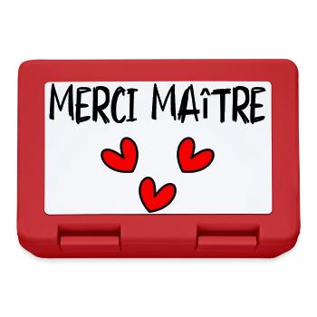 MASTER. MASTER. THANK YOU. THANK YOU, MASTER. MASTER - Lunchbox - red - Front