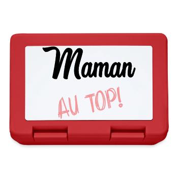 FÊTE DES MÈRES. BONNE FÊTE MAMAN. MAMAN - Boîte à goûter - rouge - Devant