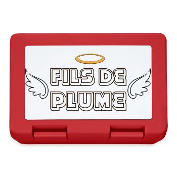 Fils de Plume  - Boîte à goûter - rouge - Devant