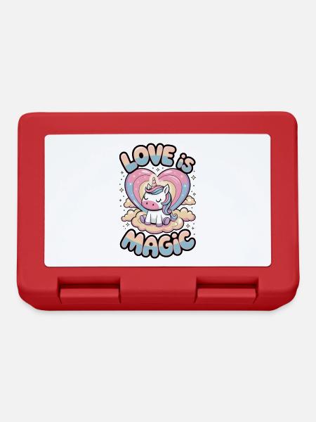Love Is Magic - Lunchbox - red