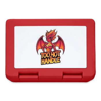 Trop chaud pour être manipulé - Boîte à goûter - rouge - Devant