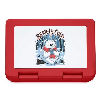 Bear-ly Cold - Lunchbox - red - Front