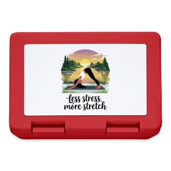 Less Stress, More Stretch - Lunchbox - red - Front