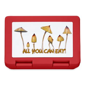 Magic Mushrooms Zauberpilze Psylos Pilze Party Fun - Lunchbox - red - Front