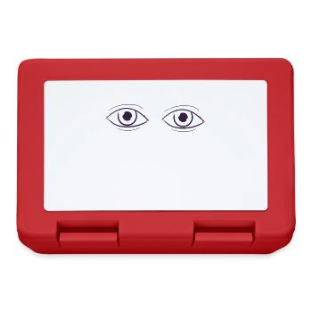 Augen - Brotdose - Rot - Vorne