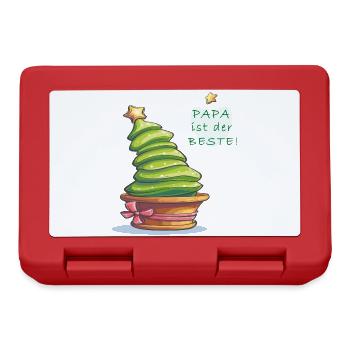 Tannenbaum - Brotdose - Rot - Vorne