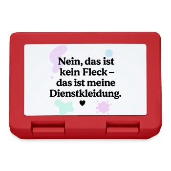 Das ist kein Fleck! (schwarz & bunt) - Brotdose - Rot - Vorne